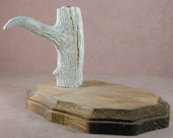 Antler and Wood Knife Stand