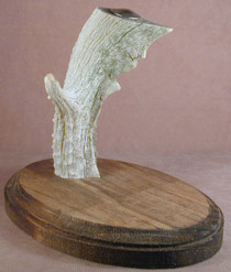 Antler and Wood Knife Stand