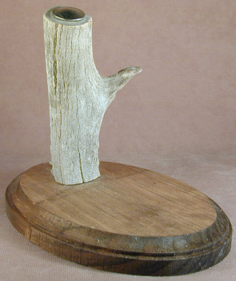 Antler and Wood Knife Stand